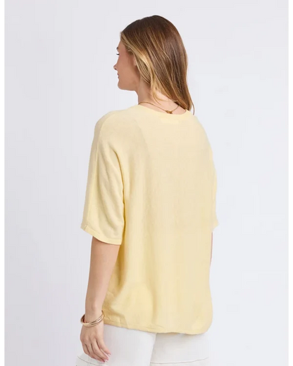Foxwood Dune Knit - Pastel Yellow