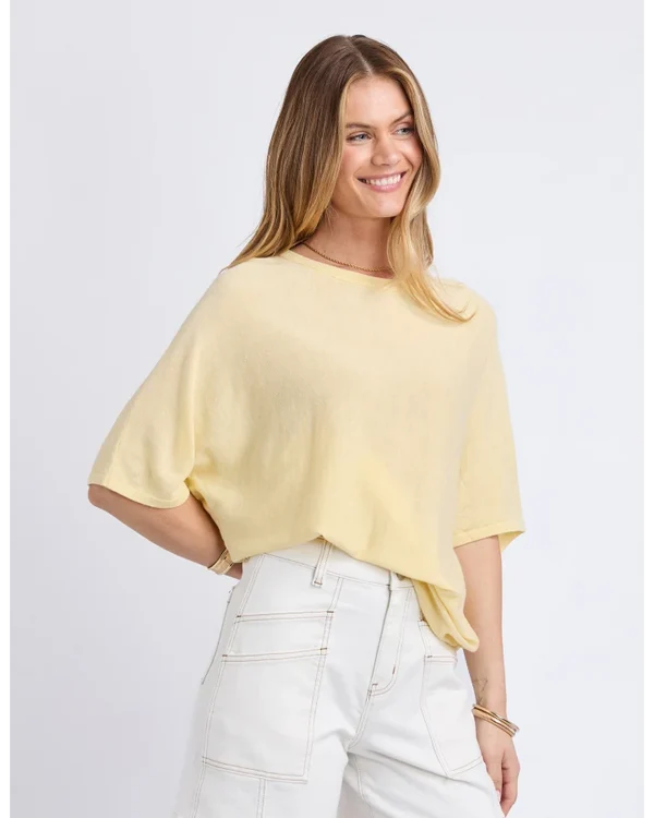 Foxwood Dune Knit - Pastel Yellow