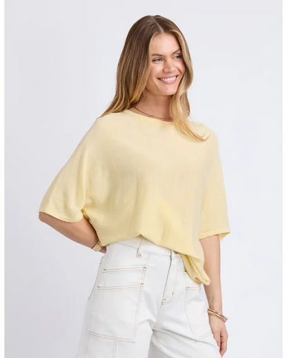 Foxwood Dune Knit - Pastel Yellow