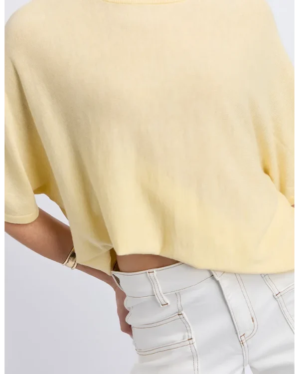Foxwood Dune Knit - Pastel Yellow