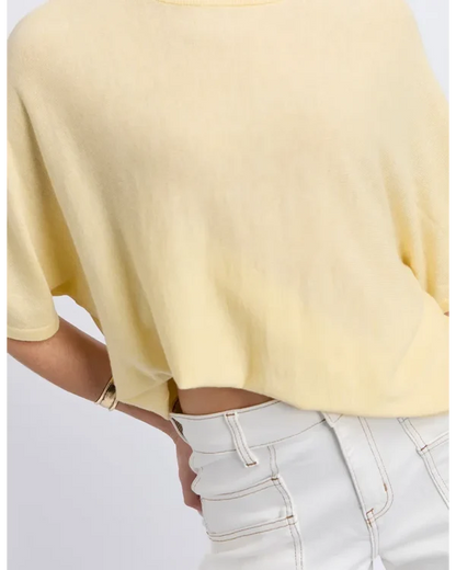 Foxwood Dune Knit - Pastel Yellow