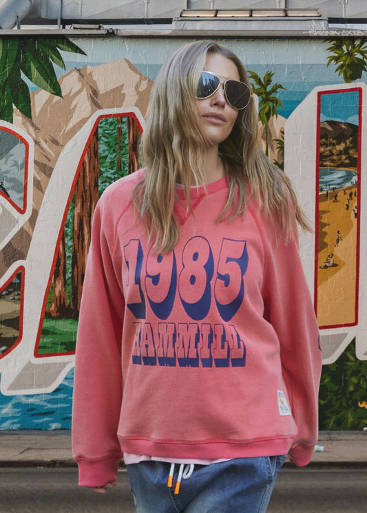 Hammill & Co Graphic Sweat - Red