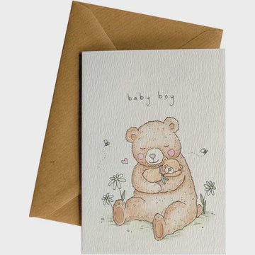 Little Difference - Baby Boy Bear Card