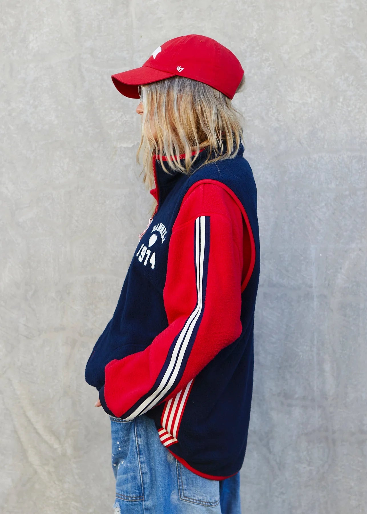 Hammill & Co Retro 1974 Polar Vest - Navy