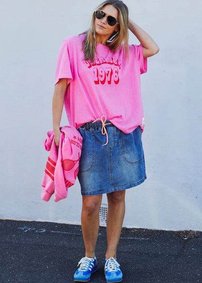 Hammill & Co 1976 Dreamer Tee - Hot Pink