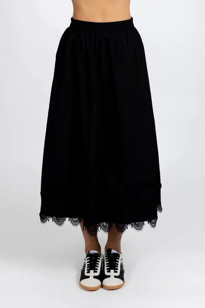 Federation Poppy Skirt - Black