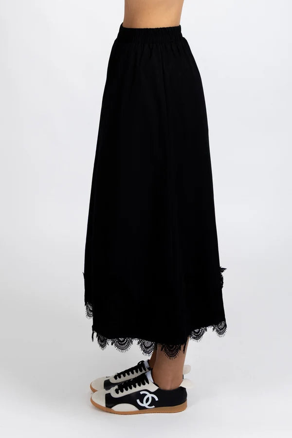 Federation Poppy Skirt - Black