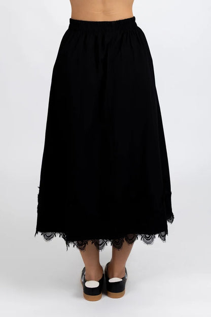 Federation Poppy Skirt - Black