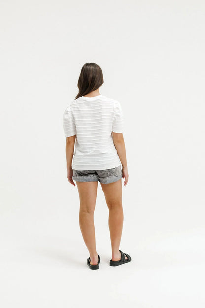 Homelee Rose Tee - Vanilla