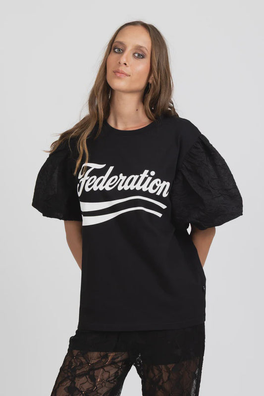 Federation Puff Tee 2.0 Fed Swoosh - Black