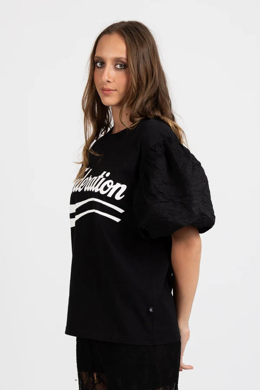 Federation Puff Tee 2.0 Fed Swoosh - Black