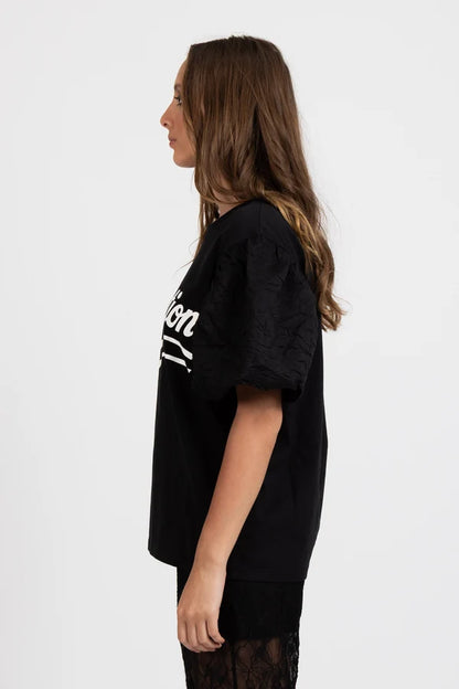 Federation Puff Tee 2.0 Fed Swoosh - Black