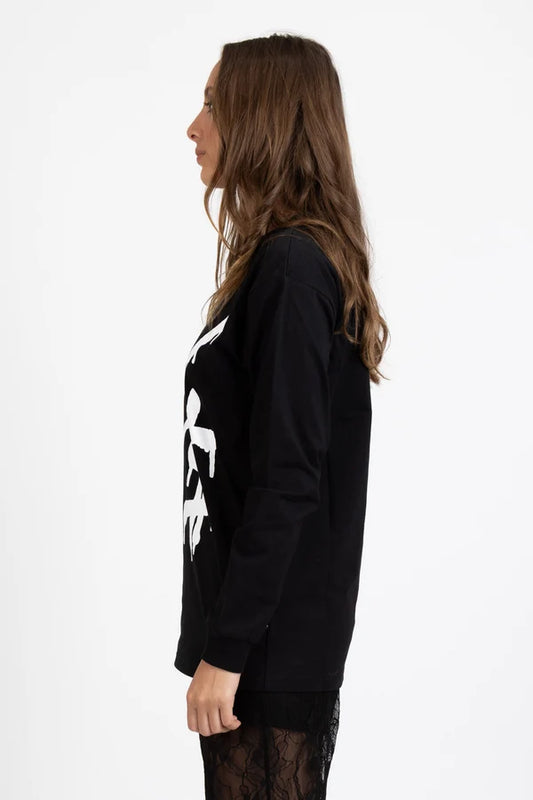 Federation Long Sleeve Good Cuff - Love /Money  - Black