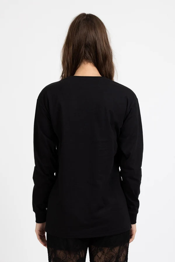 Federation Long Sleeve Good Cuff - Love /Money  - Black