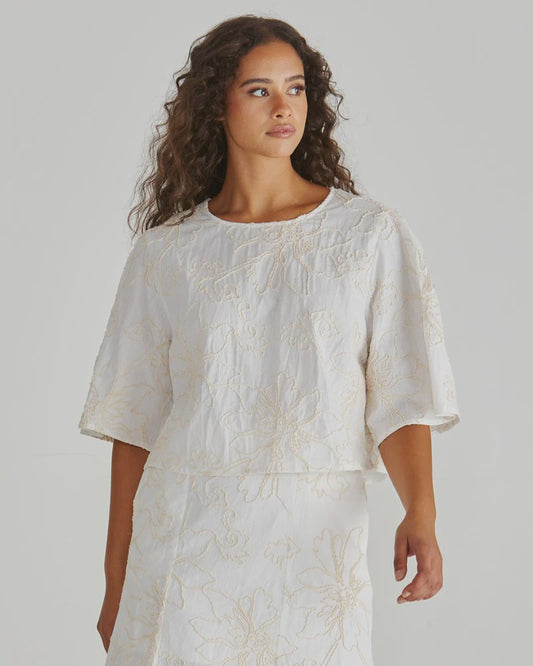 Sass Shay Top - Cream
