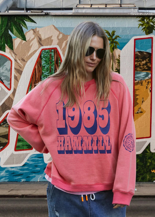 Hammill & Co Graphic Sweat - Red