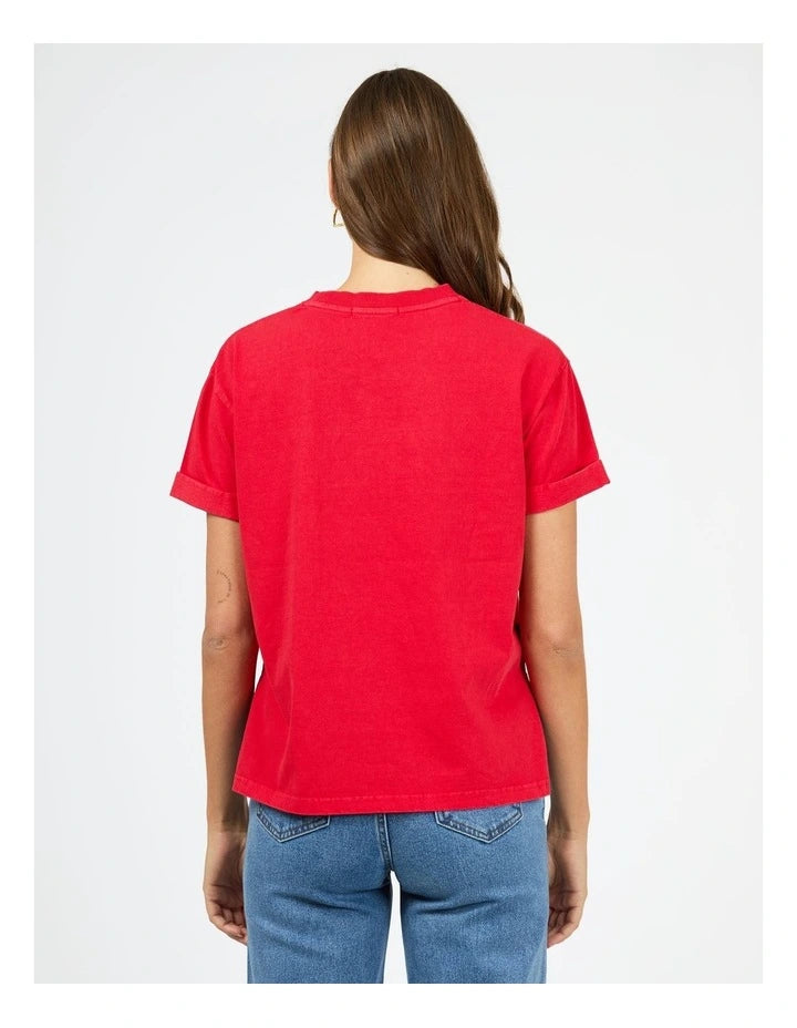 All About Eve  Washed Tee - Red