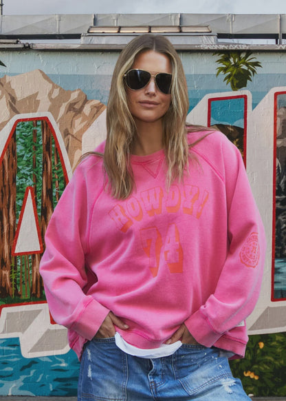 Hammill & Co Graphic Sweat - Pink