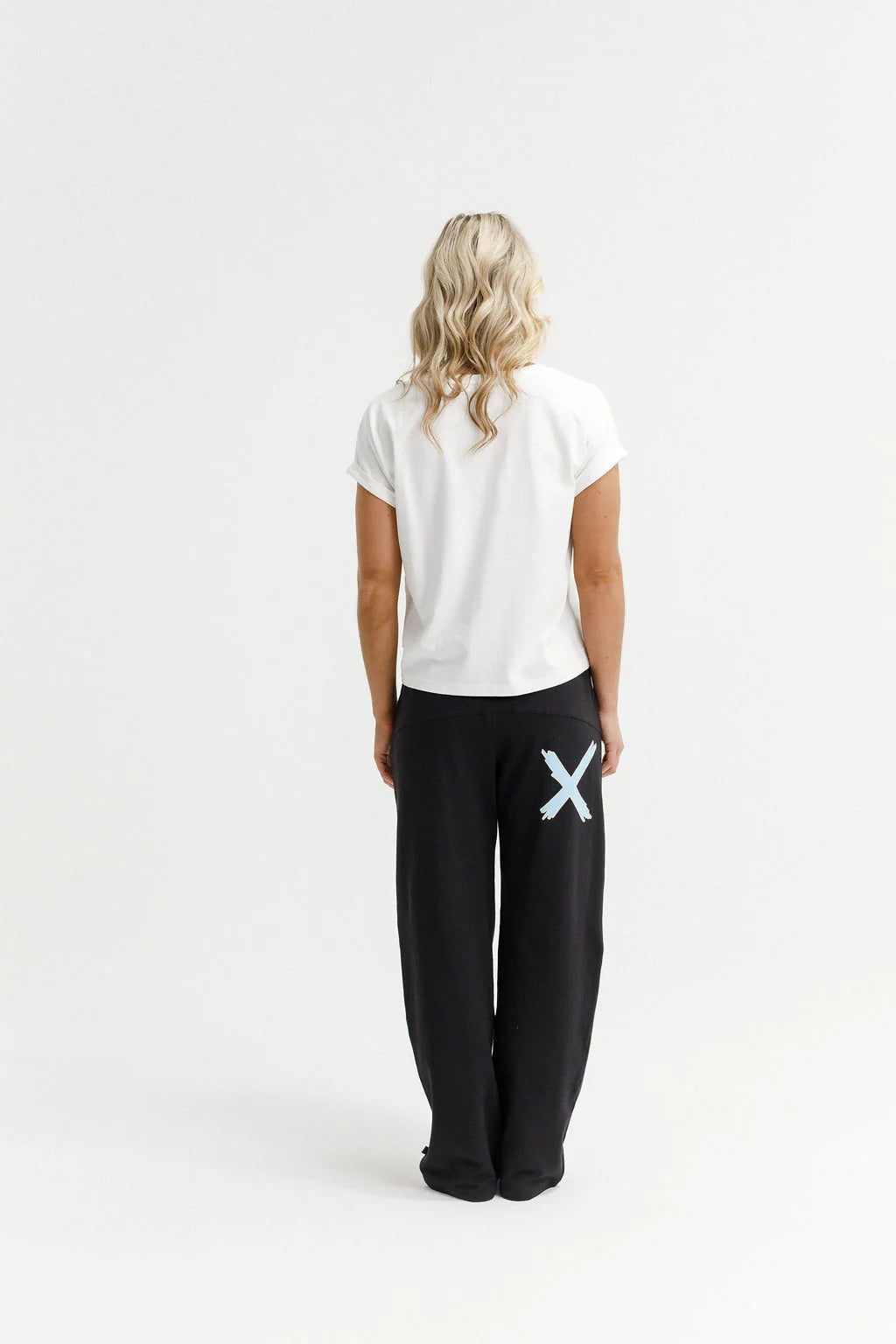 Homelee Avenue Pants - Winter Weight - Black with Sapphire Ivory X