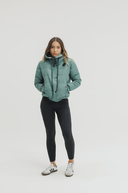 Rose Road Stadium Puffer Jacket - Moss