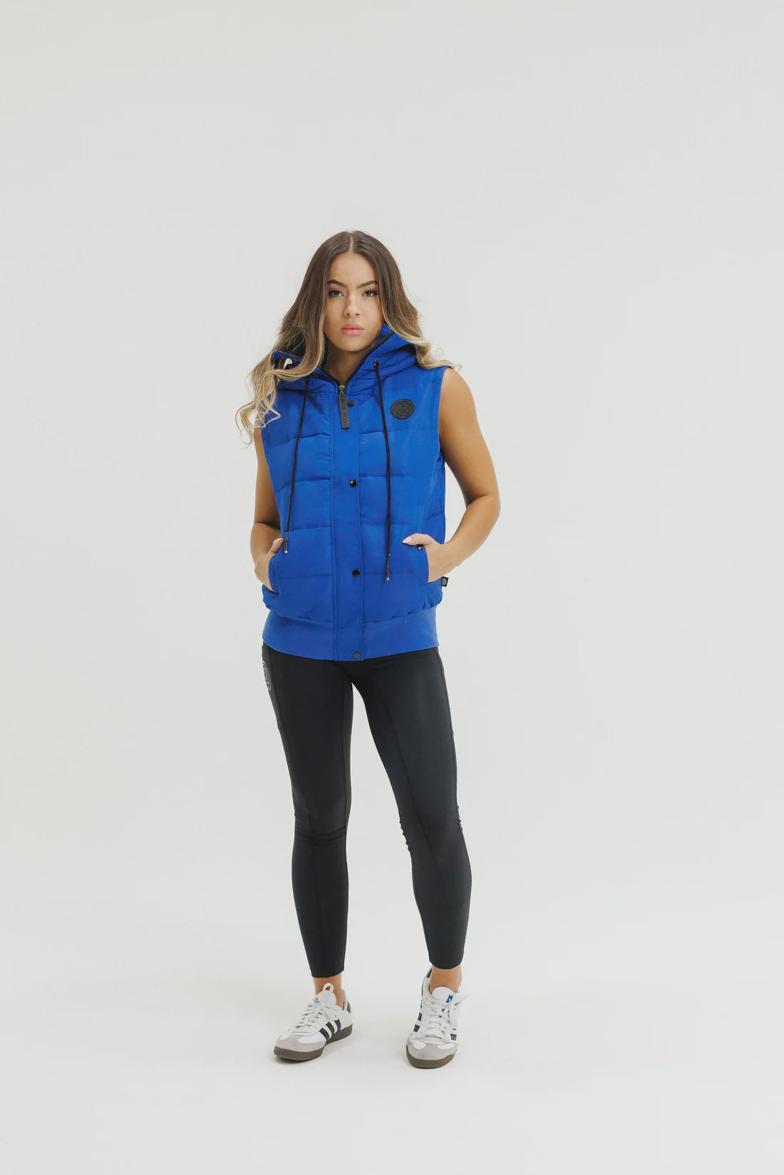 Rose Road Stadium Puffer Vest - Cyber Blue