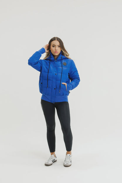 Rose Road Stadium Puffer Jacket - Cyber Blue