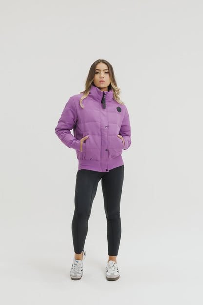 Rose Road Dawn Puffer Jacket - Cyber Purple