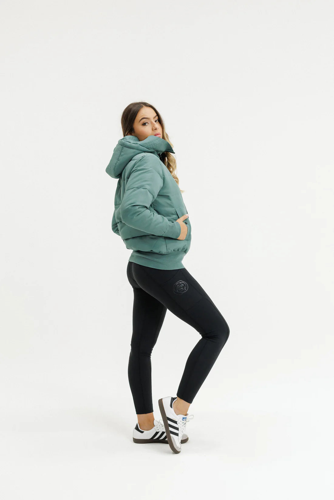 Rose Road Stadium Puffer Jacket - Moss