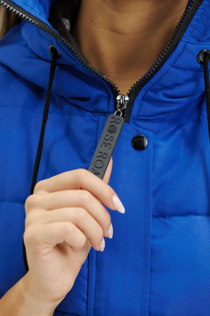 Rose Road Stadium Puffer Vest - Cyber Blue