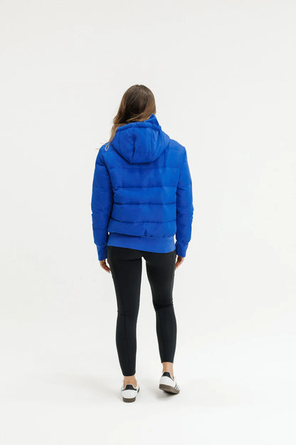 Rose Road Stadium Puffer Jacket - Cyber Blue