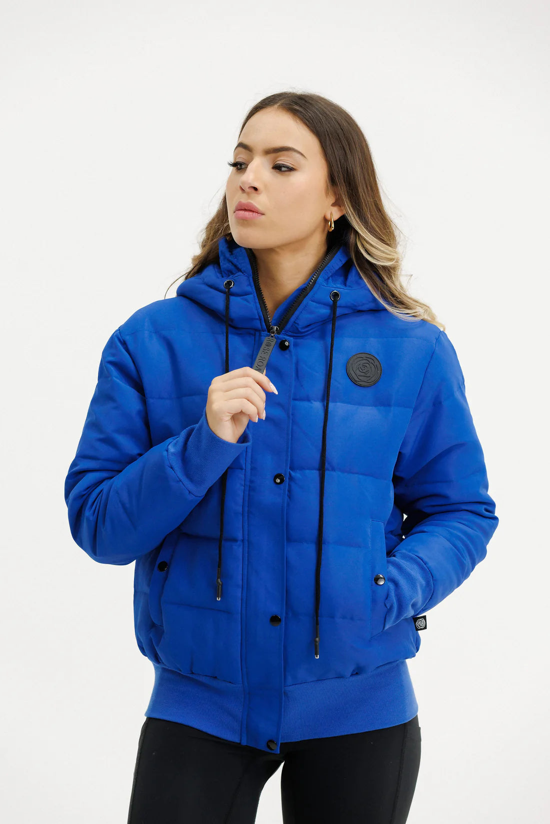 Rose Road Stadium Puffer Jacket - Cyber Blue