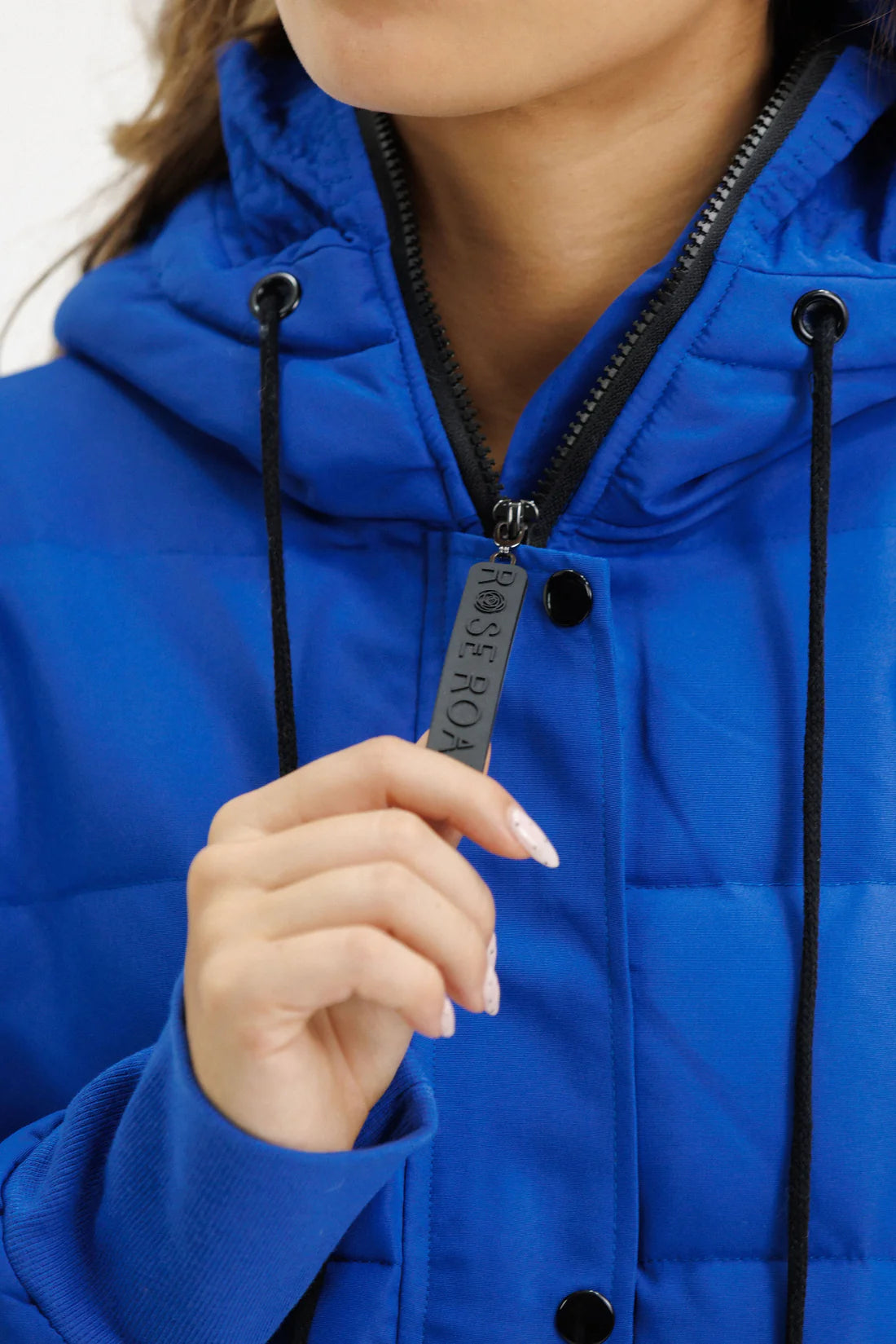 Rose Road Stadium Puffer Jacket - Cyber Blue