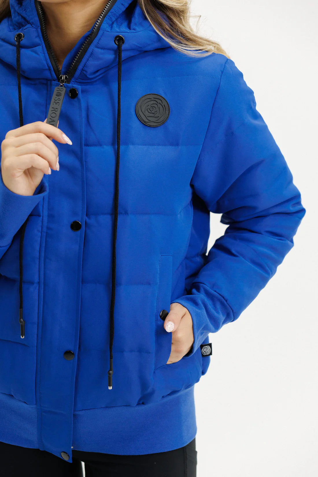 Rose Road Stadium Puffer Jacket - Cyber Blue