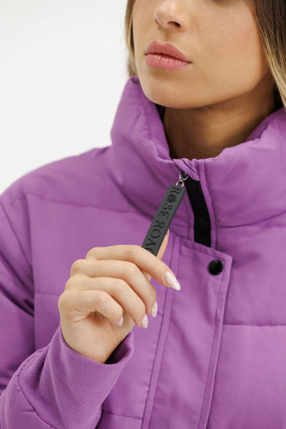 Rose Road Dawn Puffer Jacket - Cyber Purple