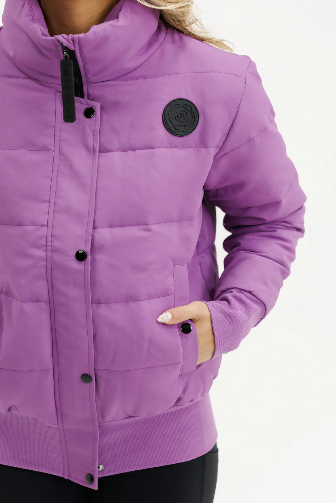 Rose Road Dawn Puffer Jacket - Cyber Purple