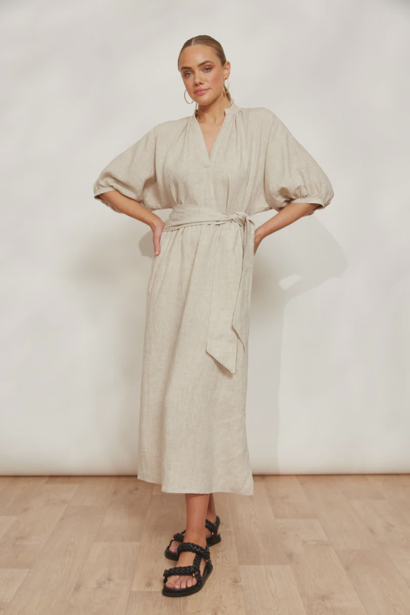 Eb & Ive Seraphic Tie Dress - Dune