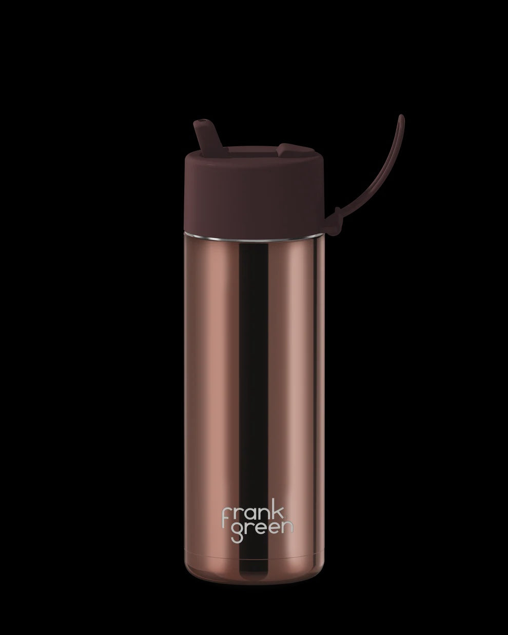 Frank Green Stainless Steel Ceramic Reusable Drink Bottle 20oz - Chocolate  Chrome