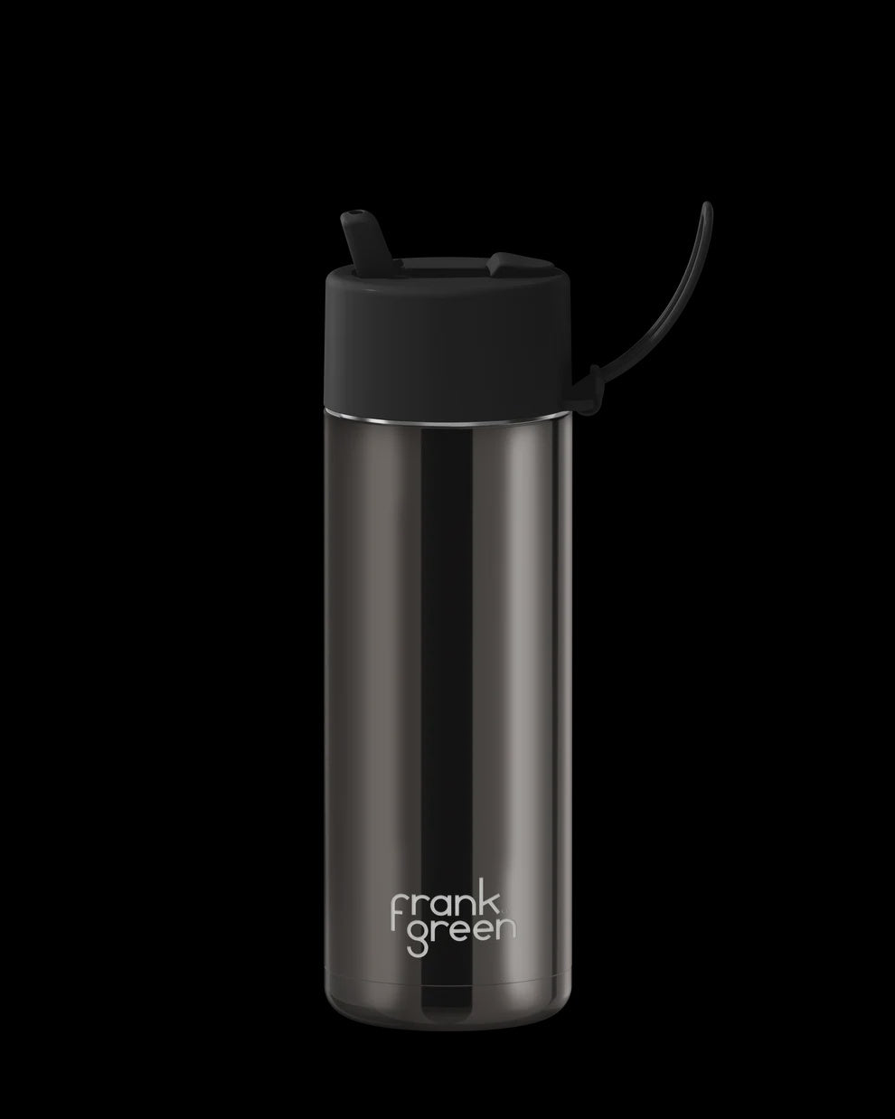 Frank Green Stainless Steel Ceramic Reusable Drink Bottle 20oz - Shadow Chrome