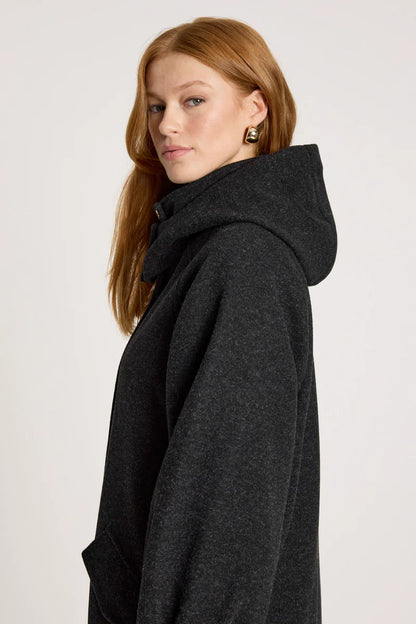 Eb & Ive Sable Hood Jacket - Charcoal