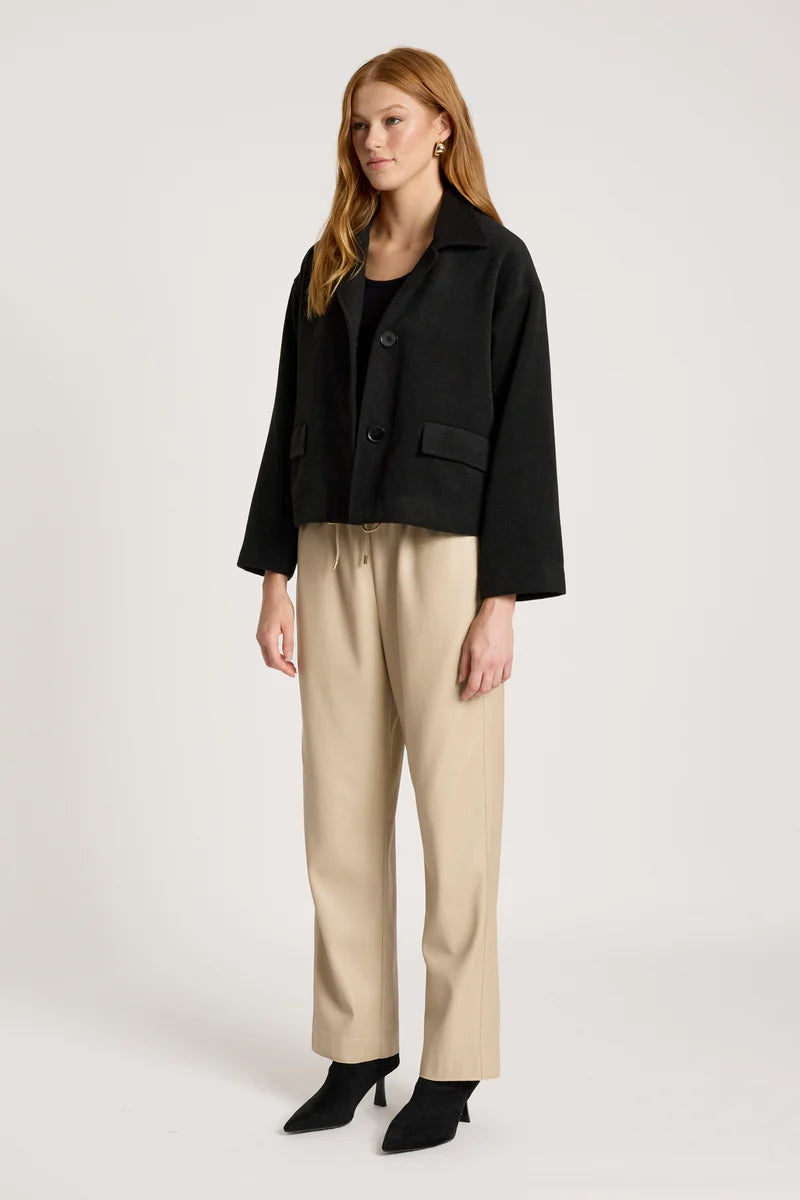 Eb & Ive Wanderer Crop Jacket - Black