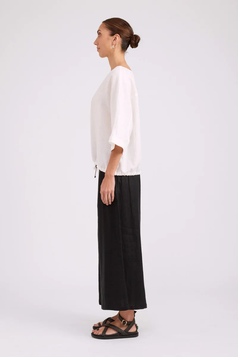 Eb & Ive Studio Button Top/Jacket - White