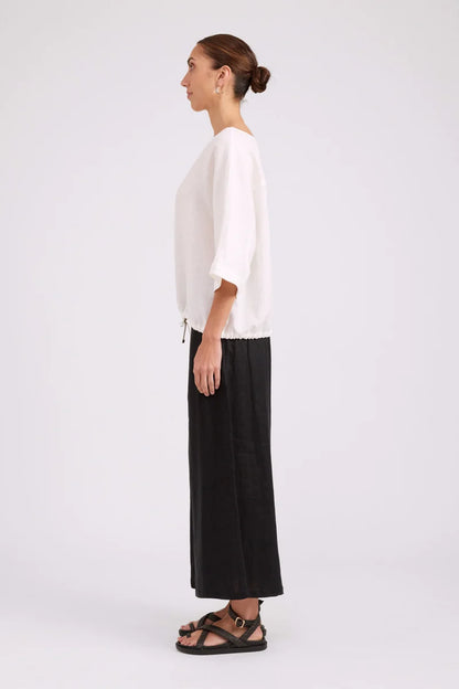 Eb & Ive Studio Button Top/Jacket - White