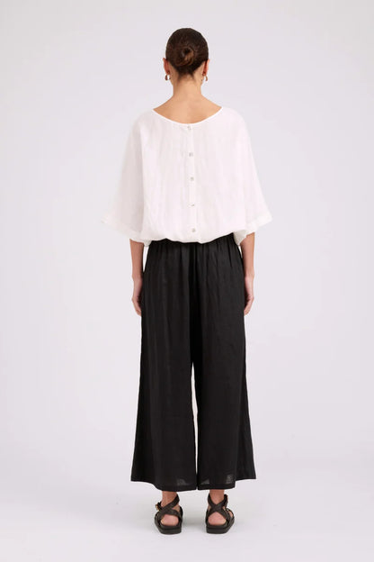 Eb & Ive Studio Button Top/Jacket - White