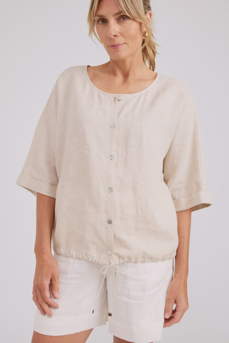 Eb & Ive Studio Button Top/Jacket - Tusk