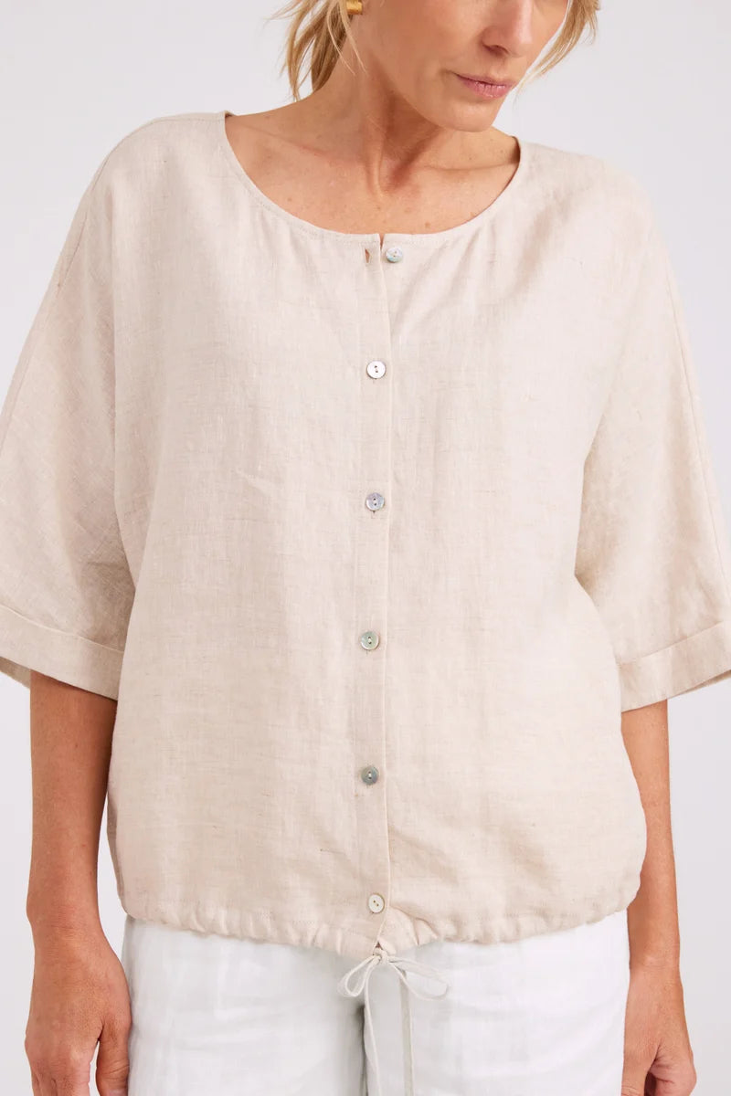 Eb & Ive Studio Button Top/Jacket - Tusk