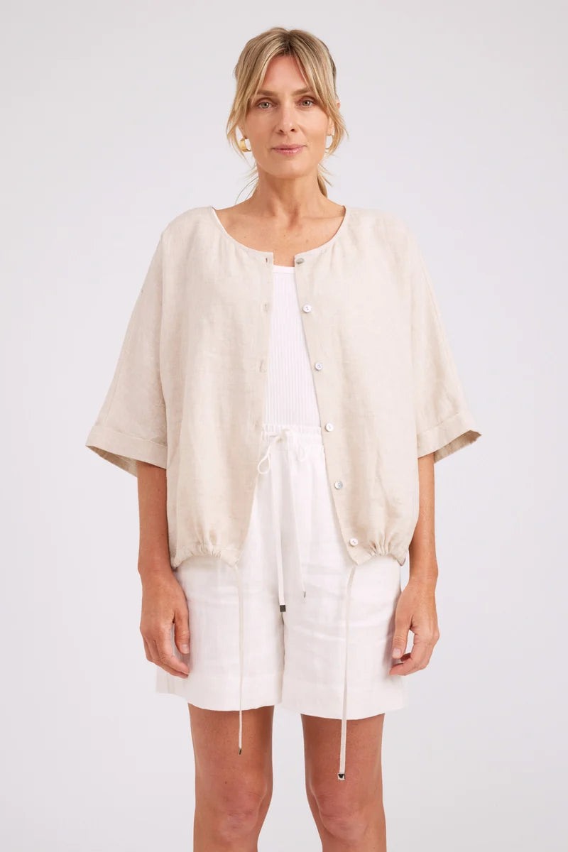 Eb & Ive Studio Button Top/Jacket - Tusk