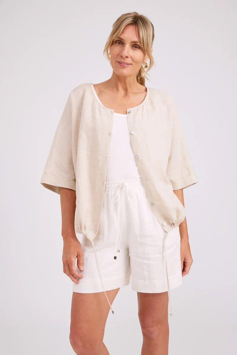 Eb & Ive Studio Button Top/Jacket - Tusk