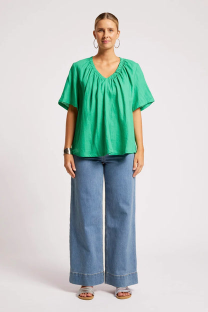 Eb & Ive Cove Relaxed Top - Jade