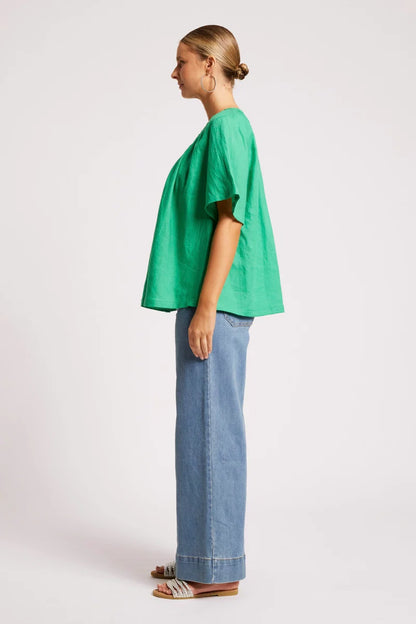 Eb & Ive Cove Relaxed Top - Jade