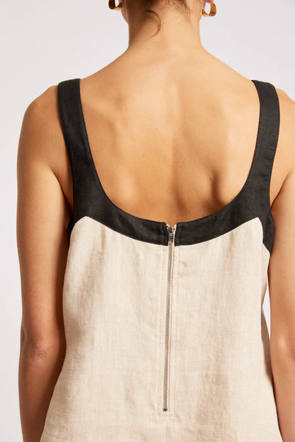 Eb & Ive Maris Splice Tank - Tusk/Black